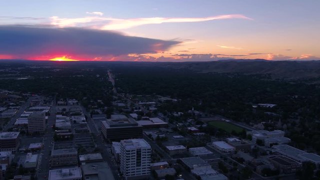 Aerial Idaho Boise June 2017 Sunset 4K Inspire 2 ProRes
