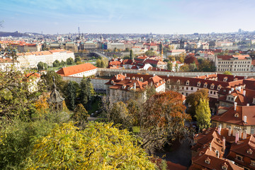 Fototapeta na wymiar Autumn in Prague, Czech Republic