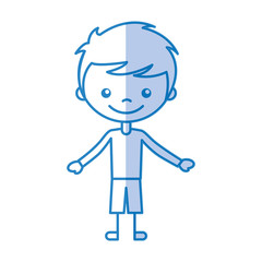 cute boy character icon vector illustration design