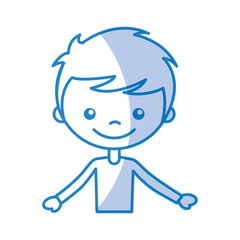 cute boy character icon vector illustration design