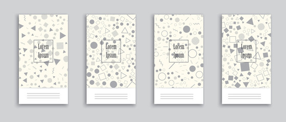 Geometric design of the cover. Seamless pattern, stylish background. Vector.