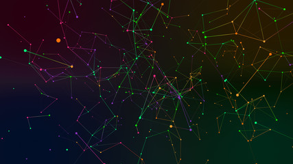 colored geometry abstract background