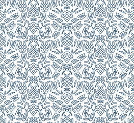 Seamless pattern geometric abstract shapes
