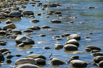 Stones in a river