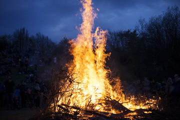 Large bonfire
