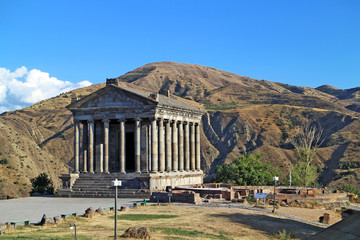 Fototapeta na wymiar An ancient temple. Garni. Armenia.