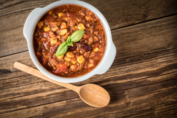 Mexican chili con carne.