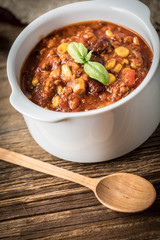 Mexican chili con carne.