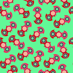Fototapeta premium Pink spinner in the form of a bat. 