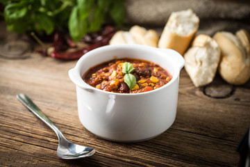 Mexican chili con carne.