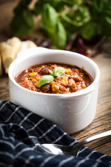 Mexican chili con carne.