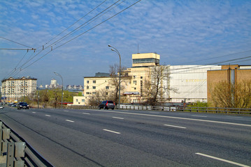 wide road in the center of Moscow