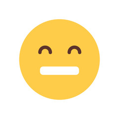 Yellow Cartoon Face Sad Upset Emoji People Emotion Icon Flat Vector Illustration