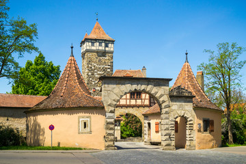 Entrance to Rothenburg ob der Tauber, Germany