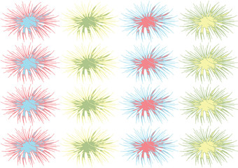 Geometric abstract circles background