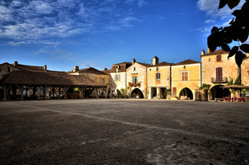Fototapeta premium The old bastide of Monpazier, Dordogne, France