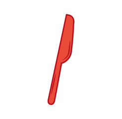 kitchen knife cutlery icon vector illustration design