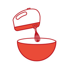 mixer electric isolated icon vector illustration design