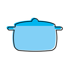 kitchen pot isolated icon vector illustration design