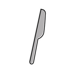 kitchen knife cutlery icon vector illustration design