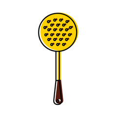 fried spoon isolated icon vector illustration design