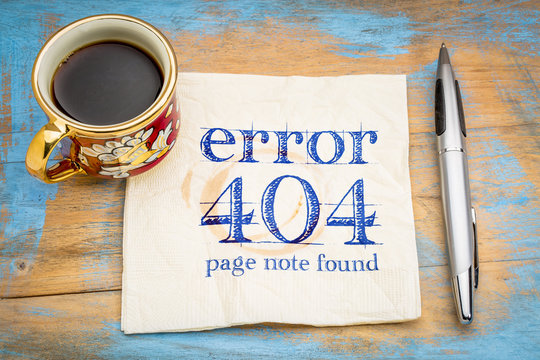 error 404 - page not found
