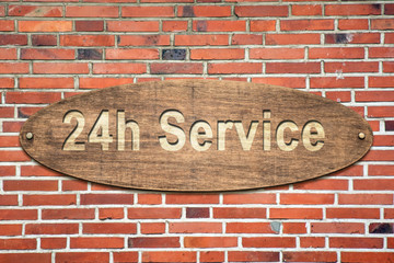 Schild 240 - 24h Service
