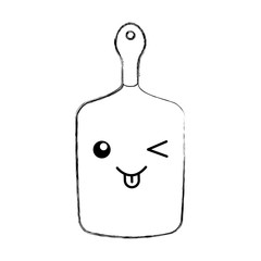 kitchen board kawaii character vector illustration design