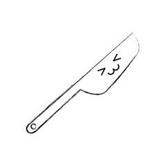 kitchen knife cutlery kawaii character vector illustration design
