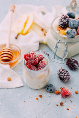 greek yogurt and fresh berries