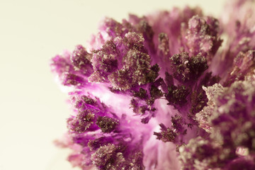 Violet crystalline formations