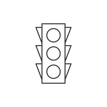 recommend clip art: Traffic light outline icon