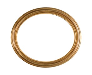 Gold oval frame for paintings, mirrors or photos