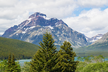 Montana mountains in Glacier National Park