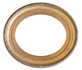 Gold oval frame for paintings, mirrors or photos