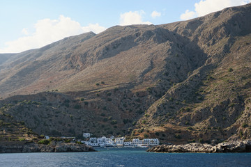 Fototapeta na wymiar Village Loutro on southcoat of Crete, Greece.