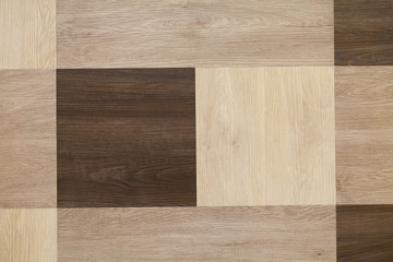 square pattern wood background