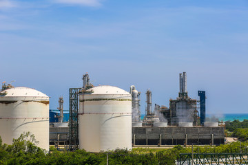 Oil and refinery industrial plant