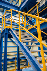 ladder steel structure in factory
