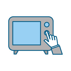 Big old television icon vector illustration design graphic