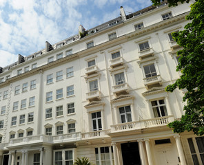 Fototapeta premium London, Victorian architecture in Bayswater, United Kingdom 