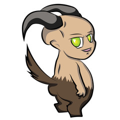 Satyr cartoon vector