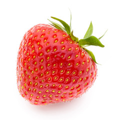 Strawberry isolated on white background. Fresh berry.
