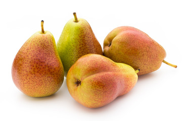 Pears isolated on the white background.