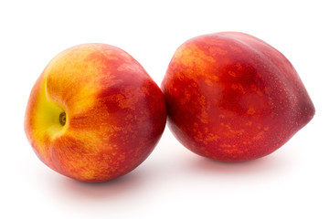 Peach. Fruit with isolated on white background.