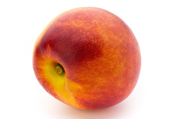 Peach. Fruit with isolated on white background.
