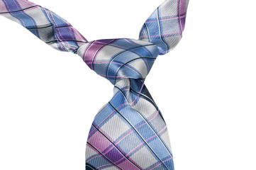 Plaid Tie with Windsor Knot