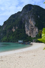 Beach with ocean in Koh Phi Phi