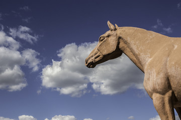 Fototapeta na wymiar Horse sculpture