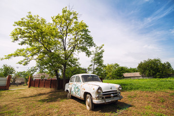 abandoned old car